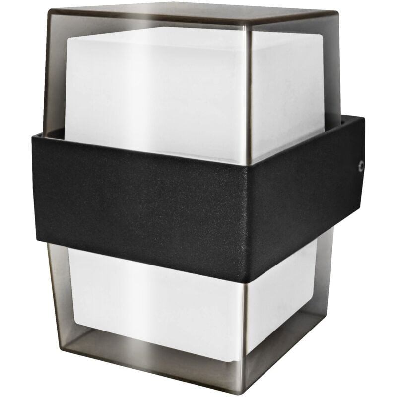 Applique murale d'extérieur led Luxe ip54 Matel carré 10w neutre