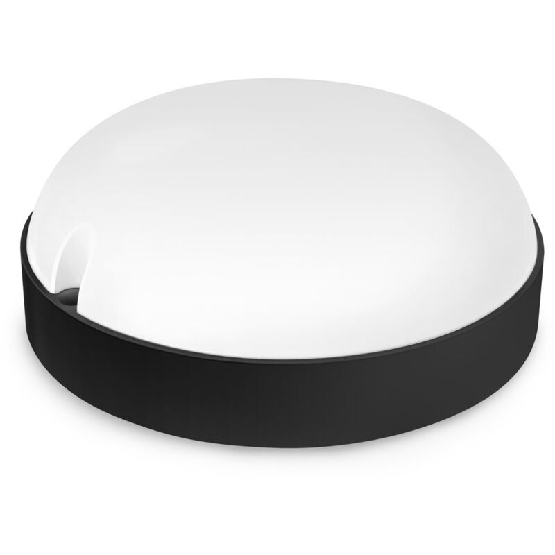 Alfa - Applique murale d'extérieur led ronde en métal ip65 noir 9w froid Alfa - Applique murale d'extérieur led ronde en métal ip65 noir 9w froid
