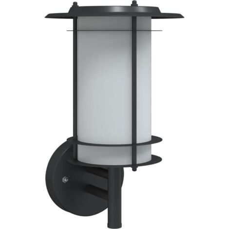Applique murale d'extérieur noir acier inoxydable CFW15302
