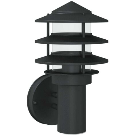 Applique murale d'extérieur noir acier inoxydable CFW39561