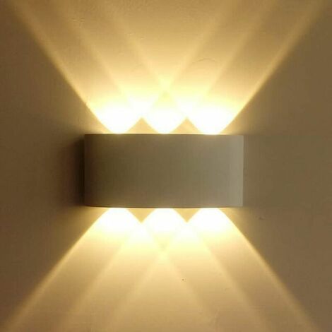 Applique murale d'intérieur à LED 6W Éclairage extérieur Lampe en aluminium étanche IP65