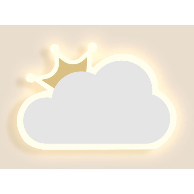 Applique murale d'intérieur, applique murale led 14 w, applique murale moderne en forme de nuage, applique murale blanc chaud pour chambre d'enfant