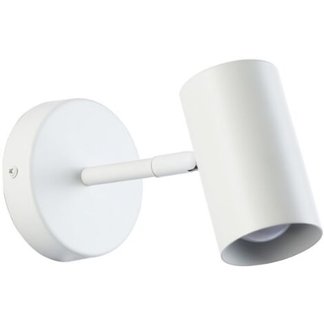 Applique murale d'intérieur orientable "Gian" - E27 - Blanc