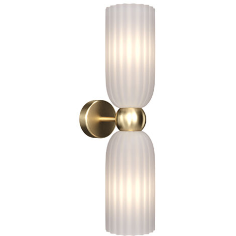 Applique murale dorée verre Antic Maytoni 2xE14 IP20