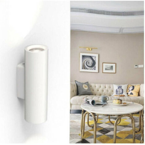 Applique Murale Double Emission Haut Bas Peignable Cylindre Plaster Gu10 Gs-e50