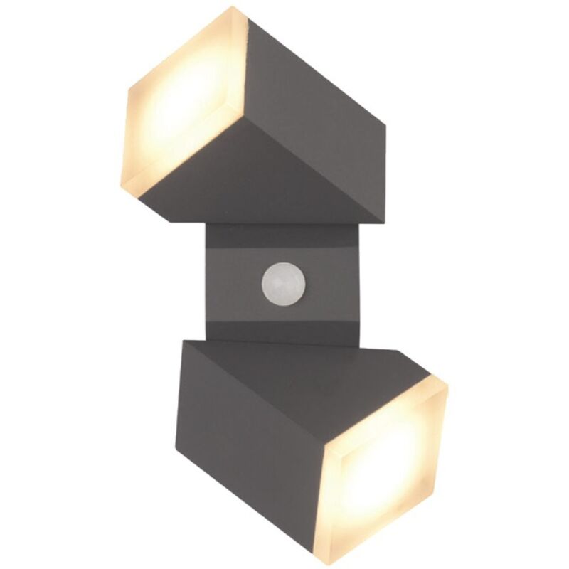 Applique Orientable led buster - 13W + Détecteur Miidex Lighting® blanc-chaud-3000k - anthracite Applique Orientable led buster - 13W + Détecteur Miidex Lighting® blanc-chaud-3000k - anthracite