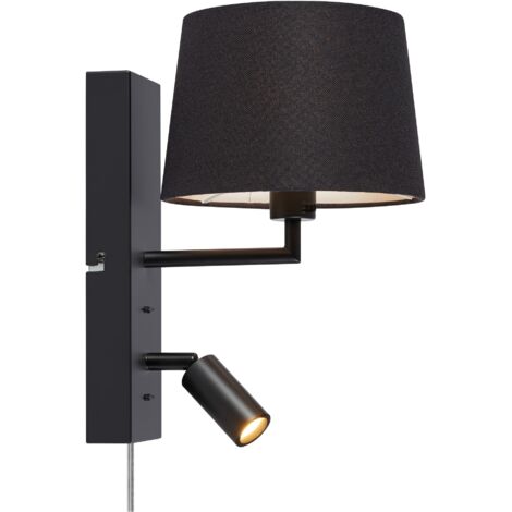 Applique murale e14led max 40w noire double eclairage - markslojd - como 88855213 88855213 88855213 88855213