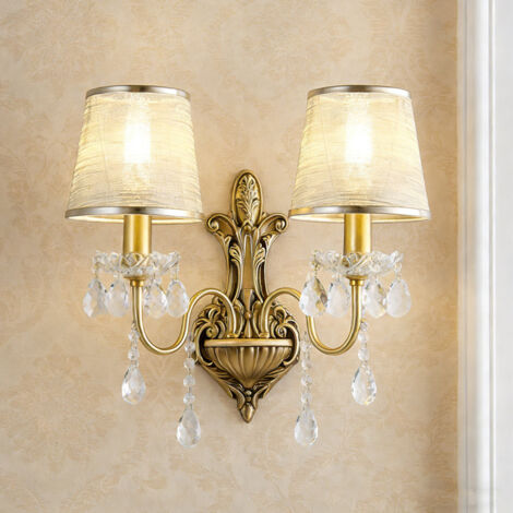 Applique Murale Éclairage Intérieur LED - Douille E14 Verre (Blanc Chaud/Neutre/Froid) - Parfaite pour Chevet, Escalier, Salon