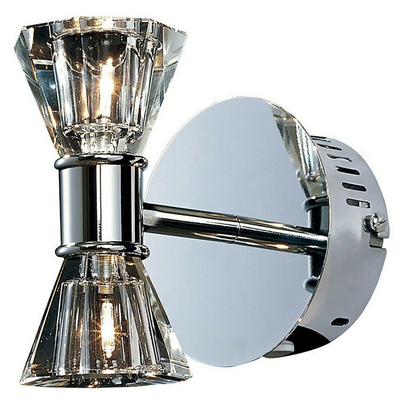 Inspired Elisa Applique murale 2 lumières G4 Chrome poli, non compatible led/cfl