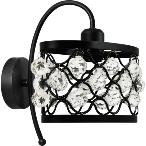 Applique murale ellipse noire E27 VEJLE Polux design
