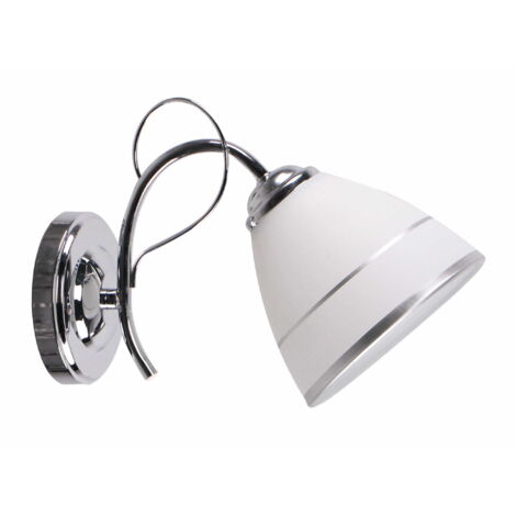 Applique murale Elotte Candellux chromé/blanc E27 40W