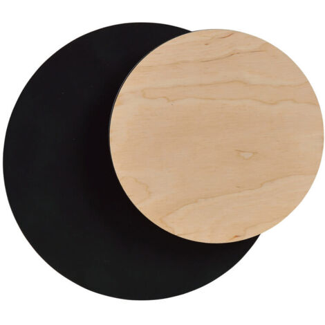 Applique murale Emibig Circle 1xG9 bois noir 20x22cm
