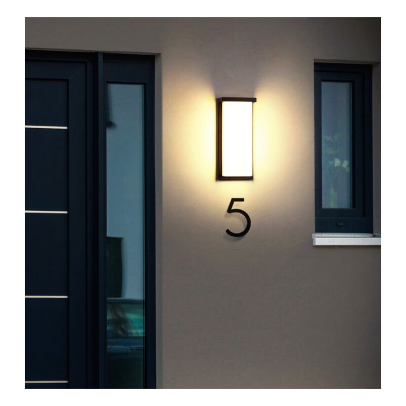 Applique murale en aluminium à économie d'énergie led applique murale extérieure étanche 36w 3000k lumière blanche chaude adaptée aux patios, portes