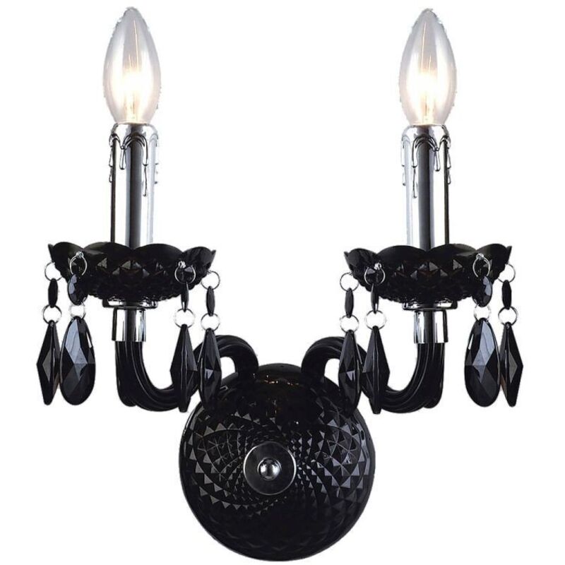 Applique murale Whiz 2xE14 métal noir A.90690/2BL Italux Applique murale Whiz 2xE14 métal noir A.90690/2BL Italux