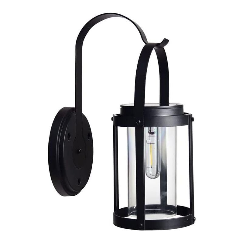 Applique Murale En Métal En Alumide Simplicité Moderne Abs Applique Murale Étanche Extérieure Led Lanterne Murale à Puce Pour Patio Balcon Pelouse