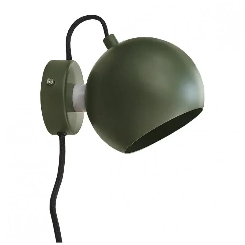 Meubletmoi - Applique murale vert kaki abat-jour orientable métal vert - pixar 8327