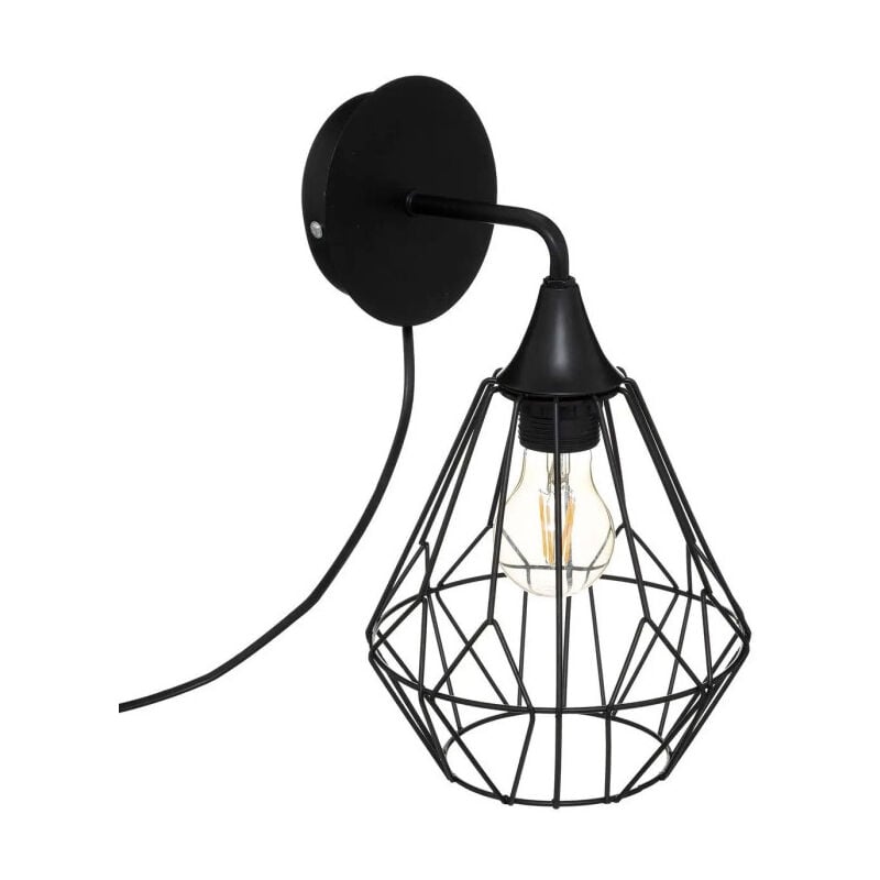 Applique Murale en Métal 'Flave' 33cm Noir