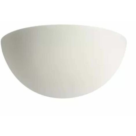 Sans Murale Domino S7 Applique Plâtre E27 Blanc En Ampoule LMpqGzUVS