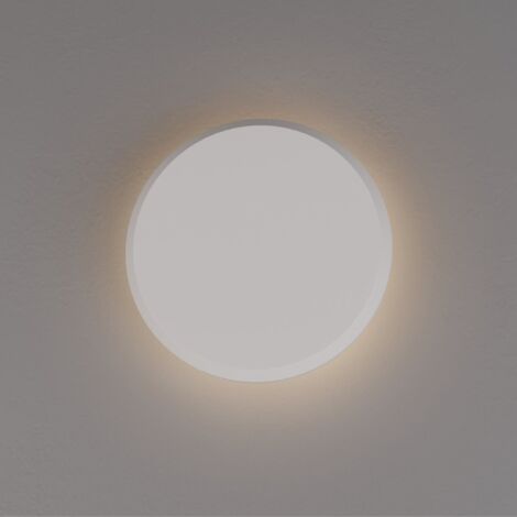 Applique murale en plâtre "Lune" - 2,5W - Lumière chaude