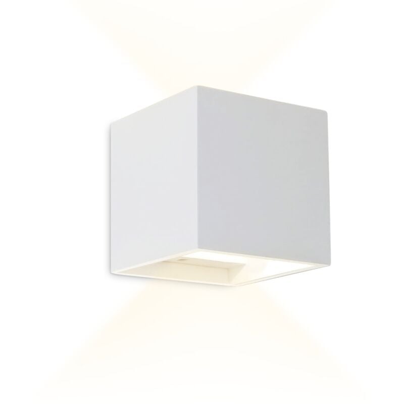 Mediawave Store - Applique Murale en Plâtre GS-5019 G9 Montage Mural Double Émission de Lumière