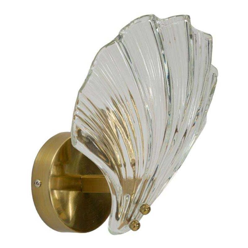 Applique murale en verre Shell 20 x 14 x 22 cm