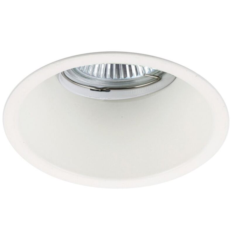 Applique murale encastrable ronde blanche, inclinable. Applique murale encastrable ronde blanche, inclinable.