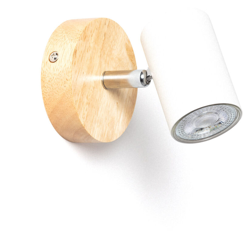Efectoled - Plafonnier Orientable Bois 1 Spot Albus Naturel Efectoled - Plafonnier Orientable Bois 1 Spot Albus Naturel