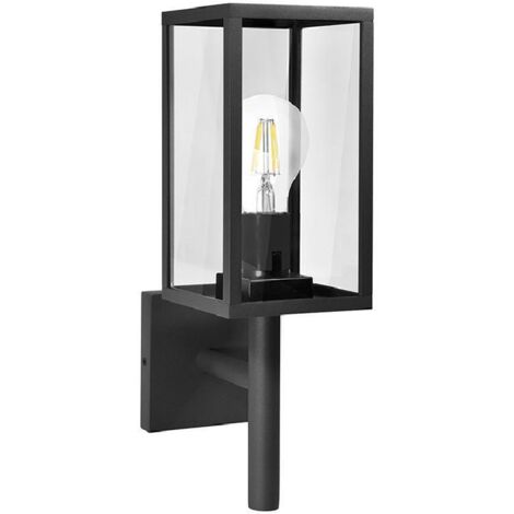 Applique murale ext. haut graphite E27 IP44 Polux