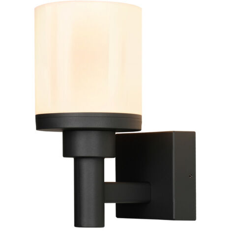 Applique murale ext. Saponia noir LED 12W IP44