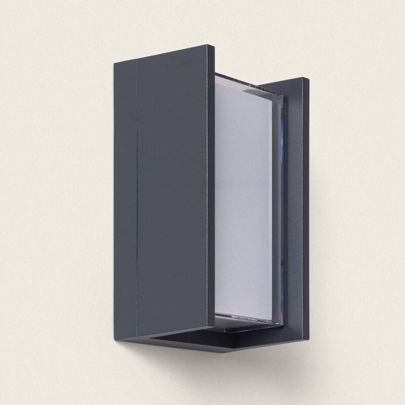 Applique murale extérieur led à double diffuseur sélectionnable Lysandra 12 w en aluminium cct Anthracite