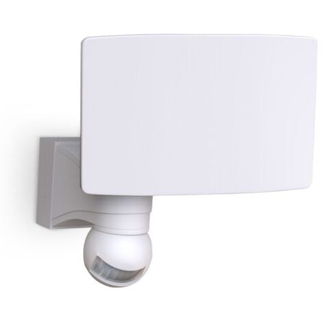 Applique murale extérieur LED avec détecteur de mouvements 20W éclairage façade maison IP44 blanche