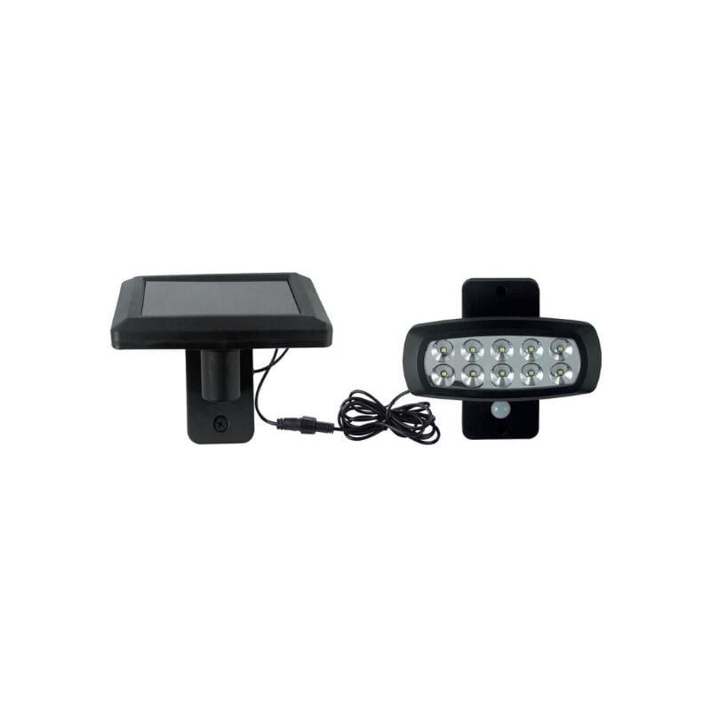 Applique LED ext avec panneau solaire déporté 2W IP44 6400K