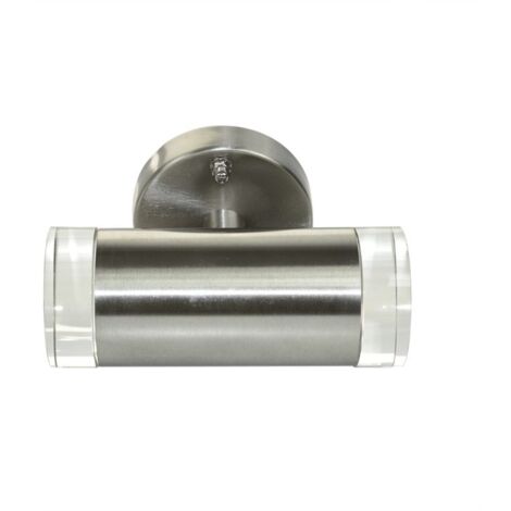 Applique murale extérieur LED Silvercloud Couverture en D Light W32, acier inoxydable