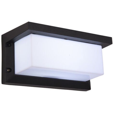 Applique Murale Extérieur Moderne LED 18W Étanche IP65 En Aluminium Anthracite Eclairage Décoration Lumière, blanc chaud
