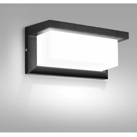 Applique Murale Exterieure, 12W LED Applique Exterieure IP65 Etanche, Decoration Exterieur Applique pour Cour, Jardin, Terrasse, Proche, Mur, Pathway, Patio, Villa, Couloir