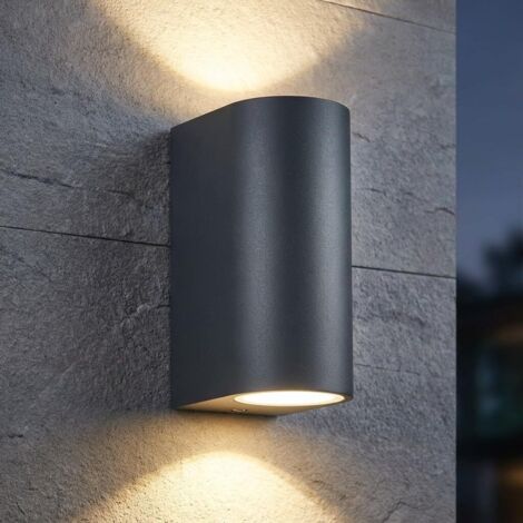 Applique murale extérieure 12W, lumière chaude, luminaire étanche IP44, luminaire extérieur pour jardin, terrasse, terrasse, balcon, cour, garage