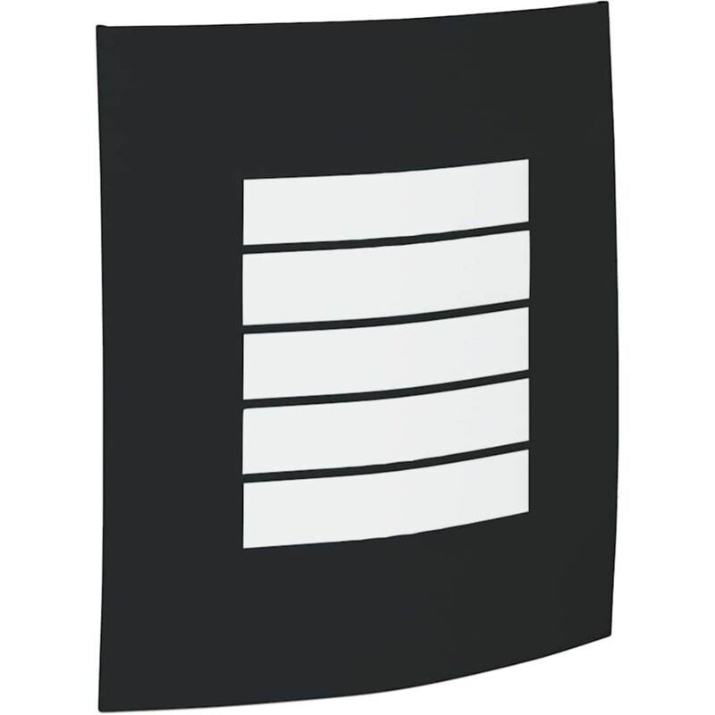 Applique Murale Extérieure 2 pcs Acier Inoxydable Noir IP44 vidaXL