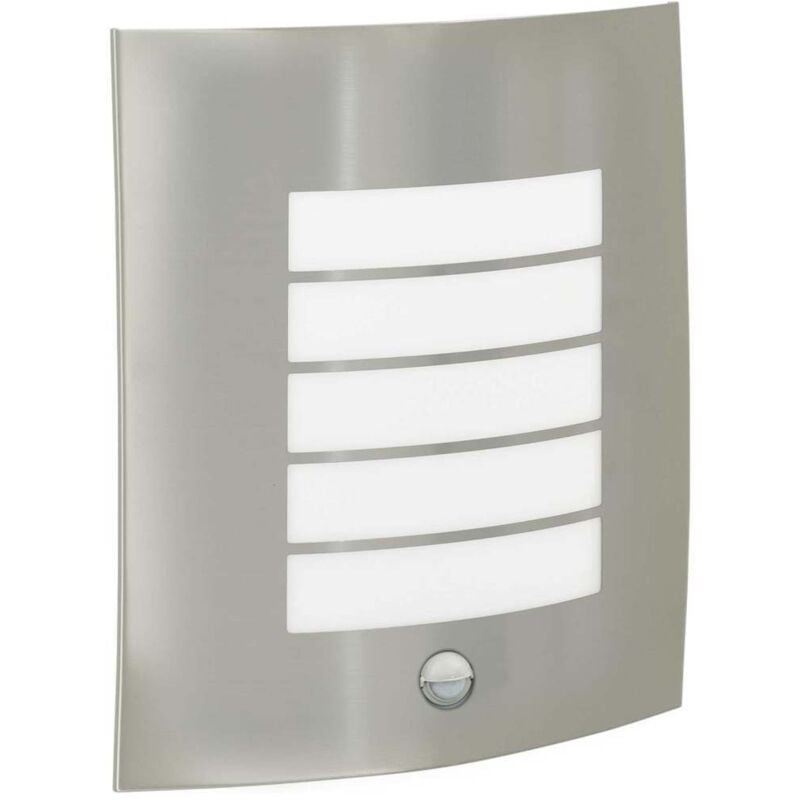 Vidaxl - Applique murale extérieure avec capteur 2 pcs Argent Acier inoxydable IP44