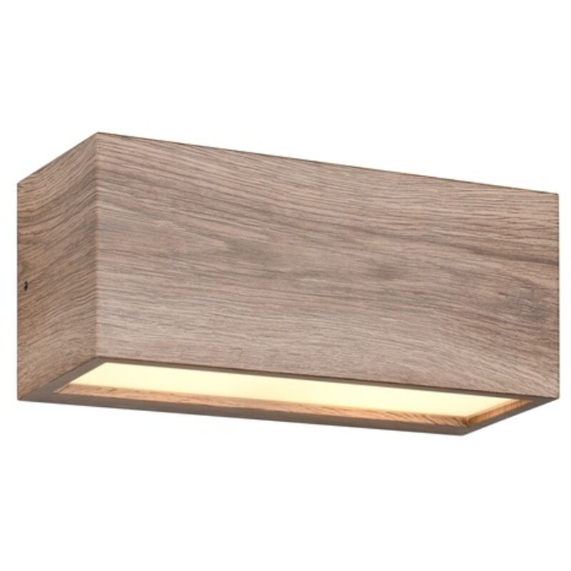 Applique murale exterieure 2xe14 imitation bois fonte daluminium ip44 - trio - mayenne 82893036 82893036 82893036