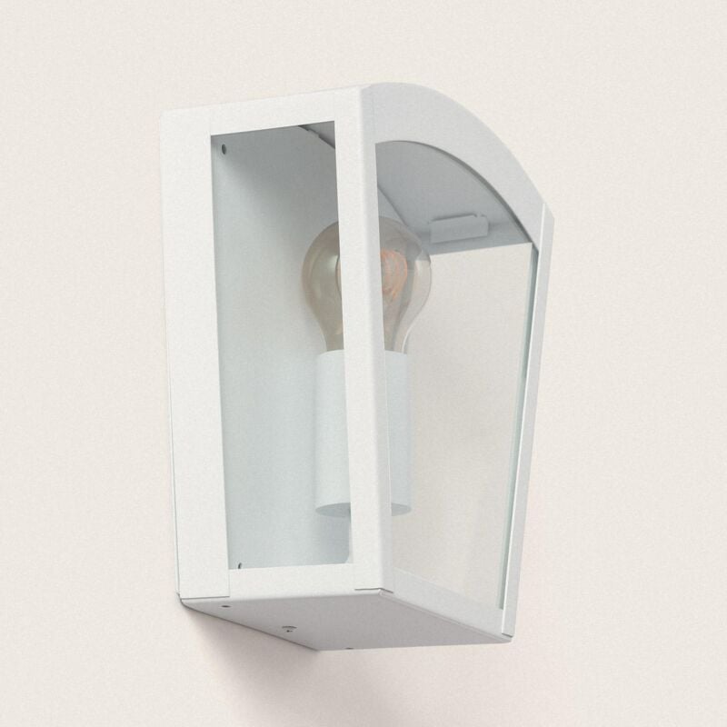 Efectoled - Applique Murale Extérieure Acier Inoxydable Zinnia Blanc