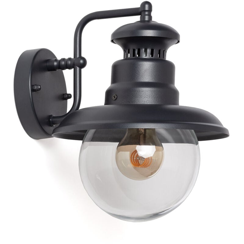 Ledkia - Applique Murale Extérieure Aluminium Lurnea Noir