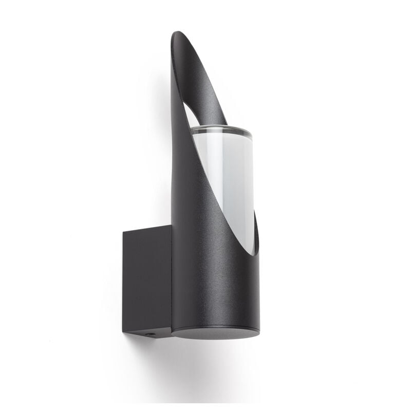 Applique Murale Extérieure Aluminium Oblong Noir