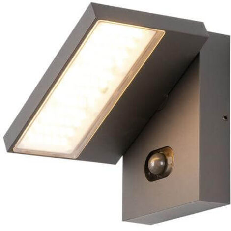 Applique murale extérieure anthracite mat Abridor solaire 2200/2700k 68w - SLV 1008542