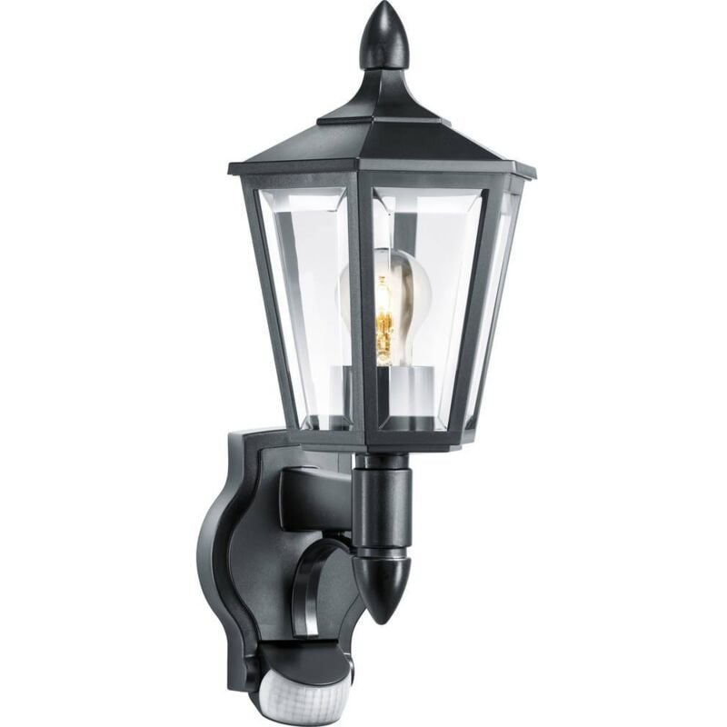 Steinel - l 15 s 617813 Applique extérieure avec détecteur de mouvement Ampoule à économie d'énergie, led E27 60 w noir