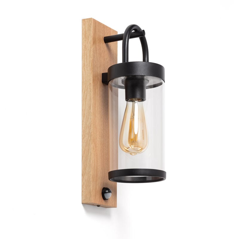 Ledkia - Applique Murale Extérieure Benny avec Détecteur de Mouvement pir Brun clair