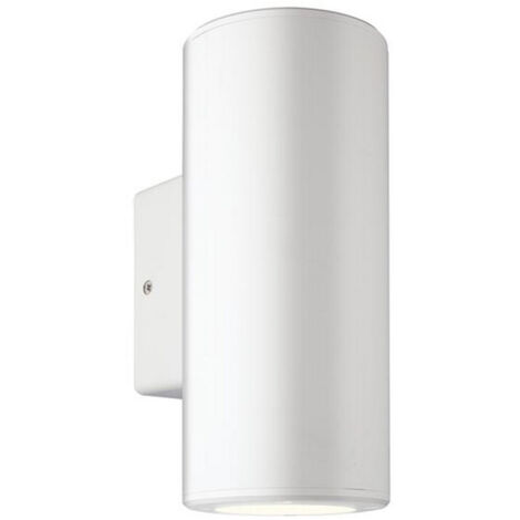 Applique Murale Extérieure D76 Pour 2 Ampoules LED GU10 IP54 Blanc ZAMBELIS