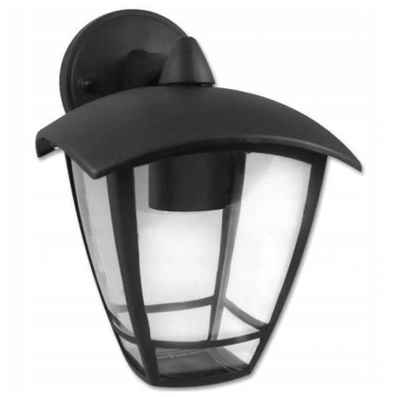 Applique murale extérieure de façade led Niko noire Aluminium pour ampoule led E27