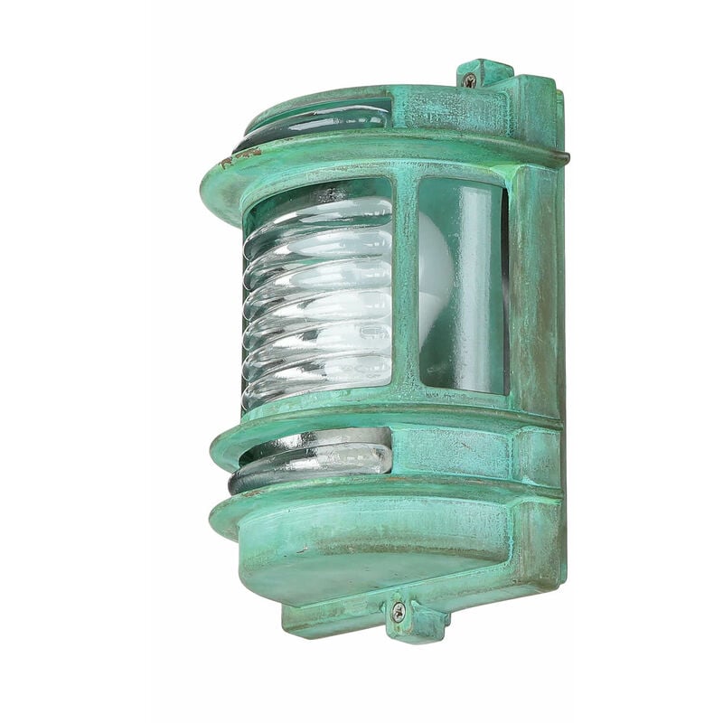 Applique Murale Extérieure Laiton IP64 E27 Vert Applique Murale Maison Extérieure