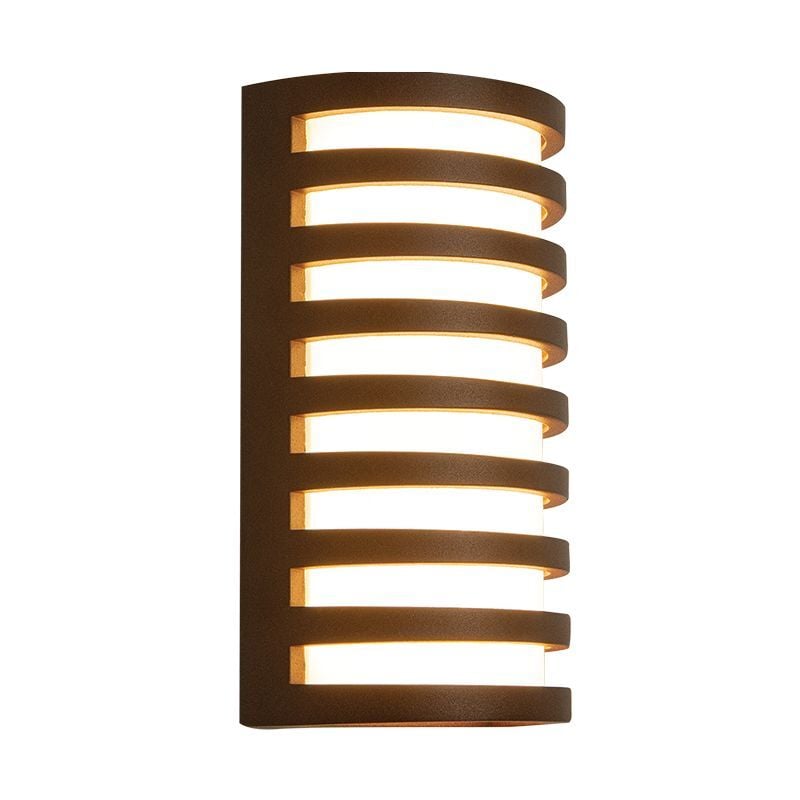 Applique Murale Extérieure led 10W IP65 Marron Zambelis Blanc chaud - 3000K