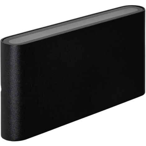 Applique Murale Extérieure LED 12W CCT Éclairage Double Face Rectangulaire Luming Noir